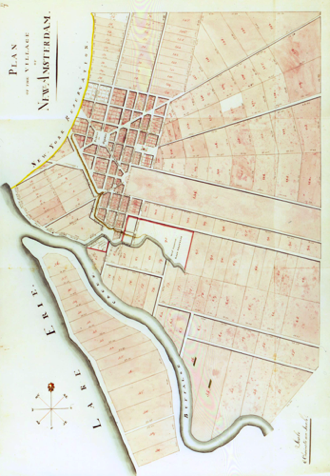 New Amsterdam ca 1800 - 1804 rotated